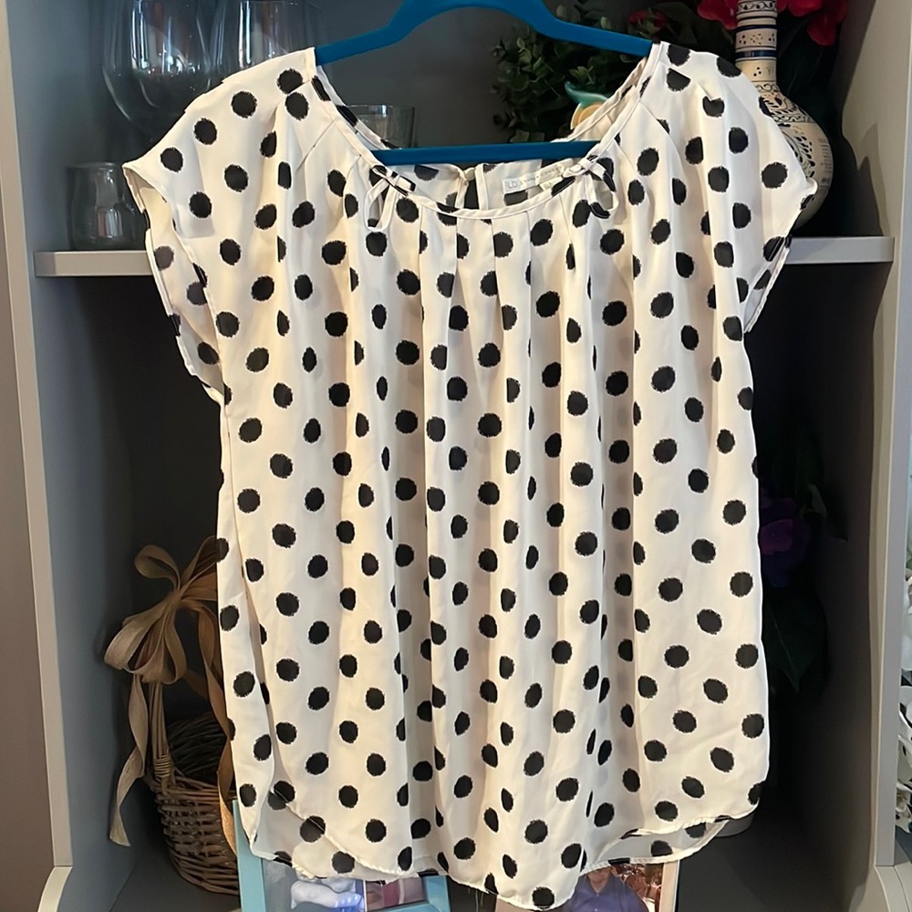 LC Lauren Conrad Polka Dot Blouse